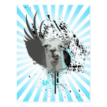 hi-fi llama. postcards
