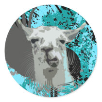 hi-fi llama. stickers by asyrum hi-fi llama. stickers