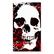 hi-fi skull business card