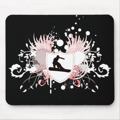 hi-fi snowboarding. mouse pads by asyrum
