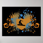 hi-fi snowboarding poster
