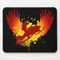 hi-fi snowmobiling mouse pad