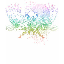hi-fi tree. traced in color. t-shirts