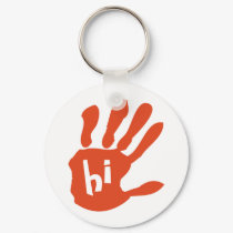 Hi five keychain