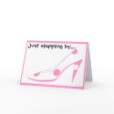 Hi Girlfriends Pink Shoe Fan cards