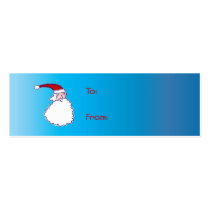 Hi Ho Santa! Gift Tags business cards by pickledradish Hi Ho Santa! Gift Tags business cards