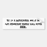 "HI" I'm a DISPATCHER (Bumper Sticker)