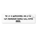 "HI" I'm a DISPATCHER (Bumper Sticker) bumper stickers
