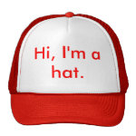 Hi, I'm a hat Hi, I'm a hat