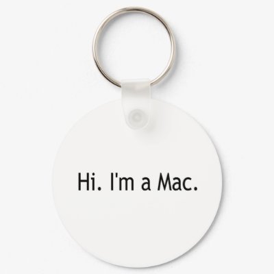 Hi I'M A Mac Key Chains by worldsfair