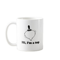 HI, I'M A TOP mugs