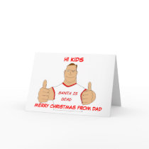 HI KIDS, MERRY CHRISTMAS FROM DAD cards