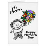 Hi Mom Greeting Cards