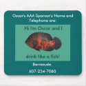 Hi My Name Is Oscar Mousepad