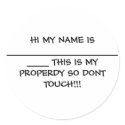 HI MY NAME IS ________________________ THIS IS ... stickers by mdm078 HI MY NAME IS ________________________ THIS IS ... stickers