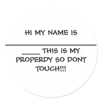 HI MY NAME IS ________________________ THIS IS ... stickers by mdm078 HI MY NAME IS ________________________ THIS IS ... stickers