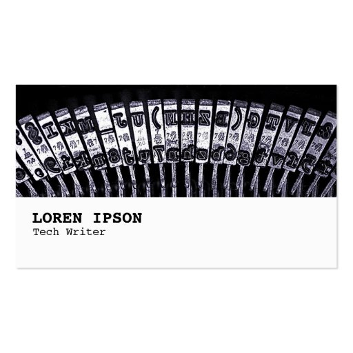 Hi-Phi - 084 - Typewriter Business Card Template (front side)