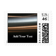 Hi Tech Bronze Wave Business Postage Stamps