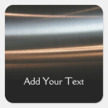 Hi Tech Bronze Wave Business Square Sticker