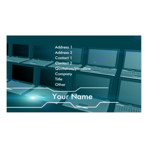 hi_tech_business business card (front side)