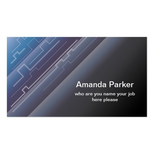 hi tech business card (front side)