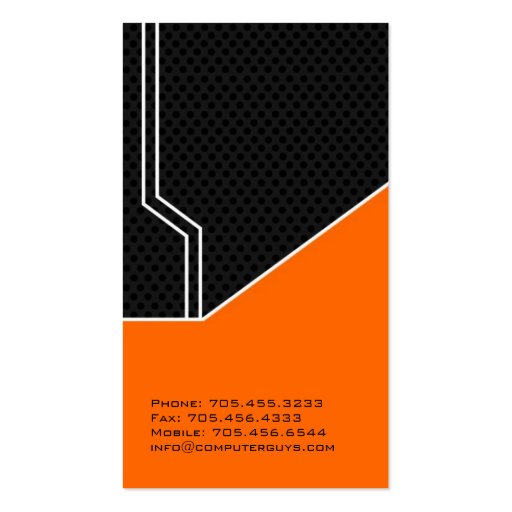 Hi-Tech Business Cards (back side)