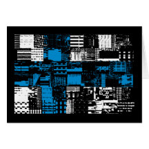 Hi-Tech Grunge Finnish Flag Cards