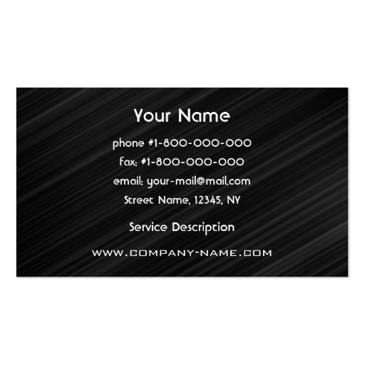 Hi-tech Monogram Business Card (back side)