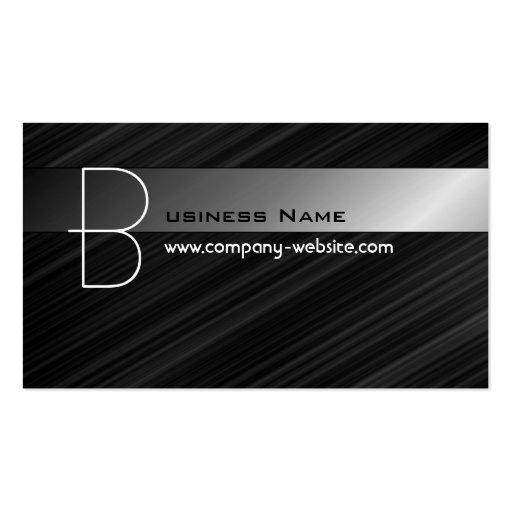 Hi-tech Monogram Business Card (front side)