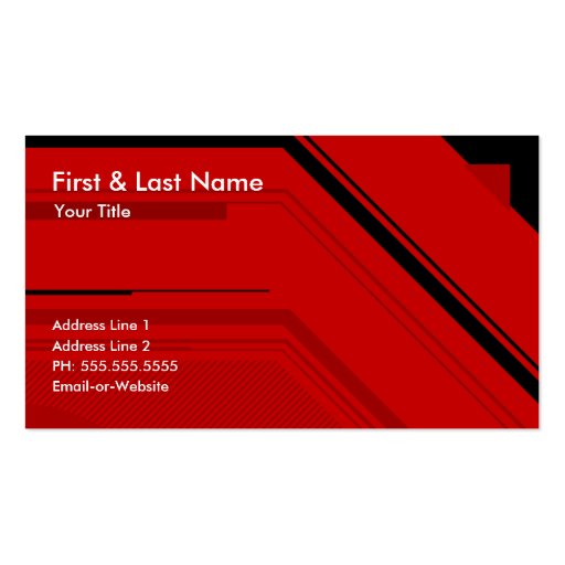 hi-tech professional  : business card (front side)