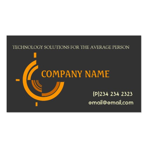 Hi Tech Tri Business Card Templates (front side)