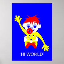 Hi World Poster