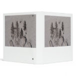 Hi! Written in Florida beach sand with footprints Binder