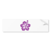 hibiscus aloha flower bumper sticker