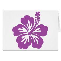 hibiscus aloha flower card