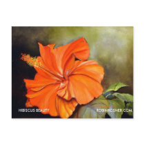 HIBISCUS BEAUTY, ROBINROSNER.COM postcards by Robin26 HIBISCUS BEAUTY, ROBINROSNER.COM postcards