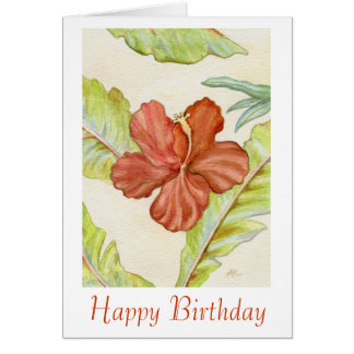 Hawaiian Birthday Cards, Hawaiian Birthday Card Templates, Postage ...
