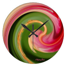 “Hibiscus bloom” squandered by mysteryella Clock
