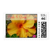 Hibiscus - Bride & Groom Names postage by bluehawaii218 Hibiscus - Bride & Groom Names postage