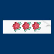 Hibiscus Bumper Sticker bumper stickers