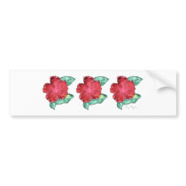 Hibiscus Bumper Sticker bumper stickers by ginyhogan Hibiscus Bumper Sticker bumper stickers