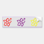 hibiscus bumper sticker