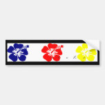 hibiscus bumper sticker