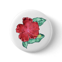 Hibiscus Button by ginyhogan Hibiscus Button