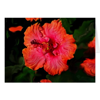 HIBISCUS CARD by sukimerk