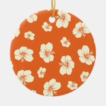 Hibiscus Christmas Ornaments