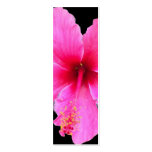 Hibiscus Closeup, Mini Bookmarks Business Card Templates