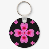 Hibiscus Clover keychains by SeaAngel Hibiscus Clover keychains
