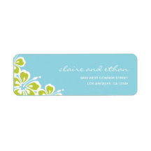 Hibiscus Delight Address Label