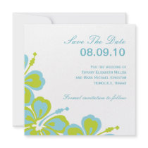 Hibiscus Delight, Save The Date, 08.09.10, For ... invitations by berryberrysweet Hibiscus Delight, Save The Date, 08.09.10, For ... invitations